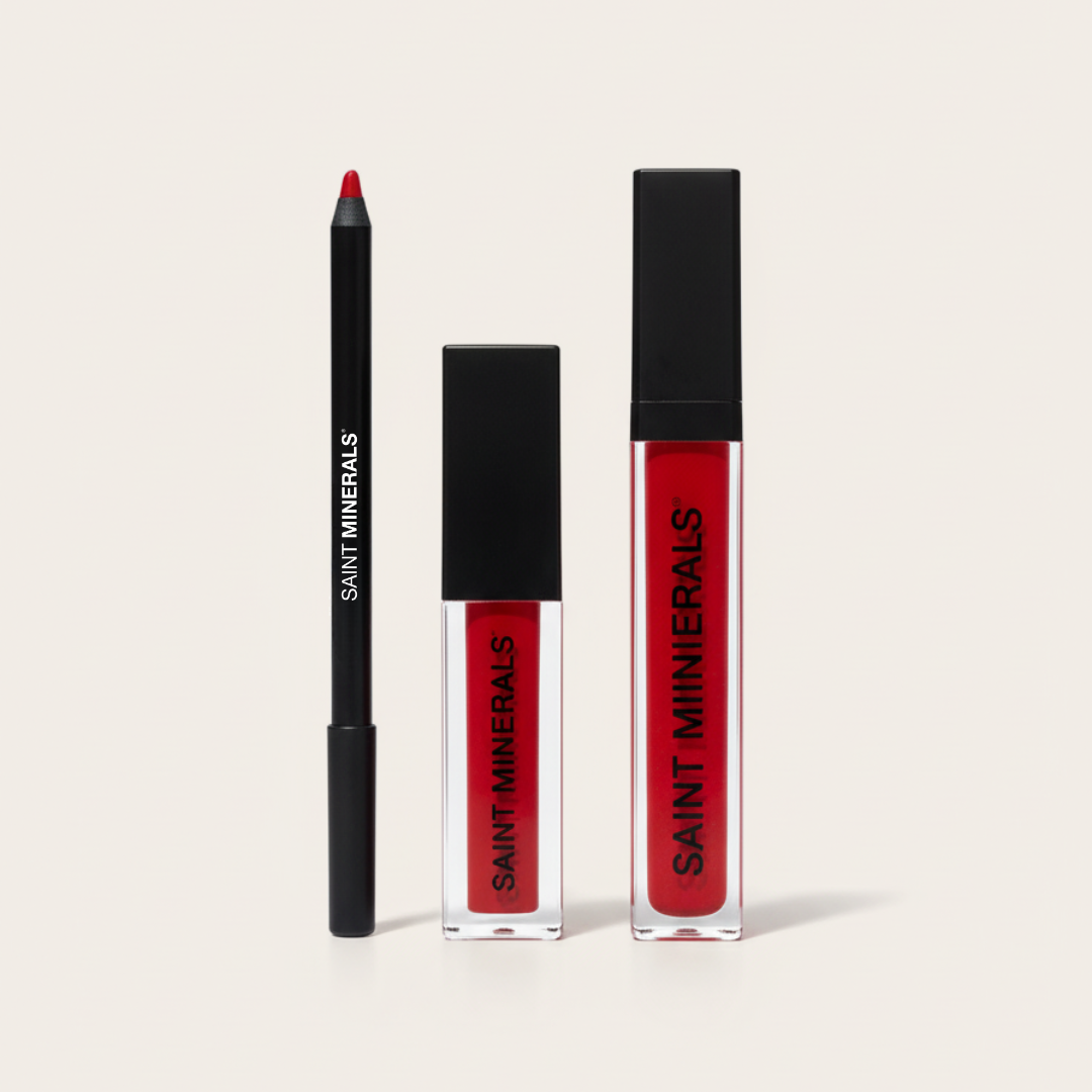 Saint Minerals Lip Trios (Free Lip Liner)