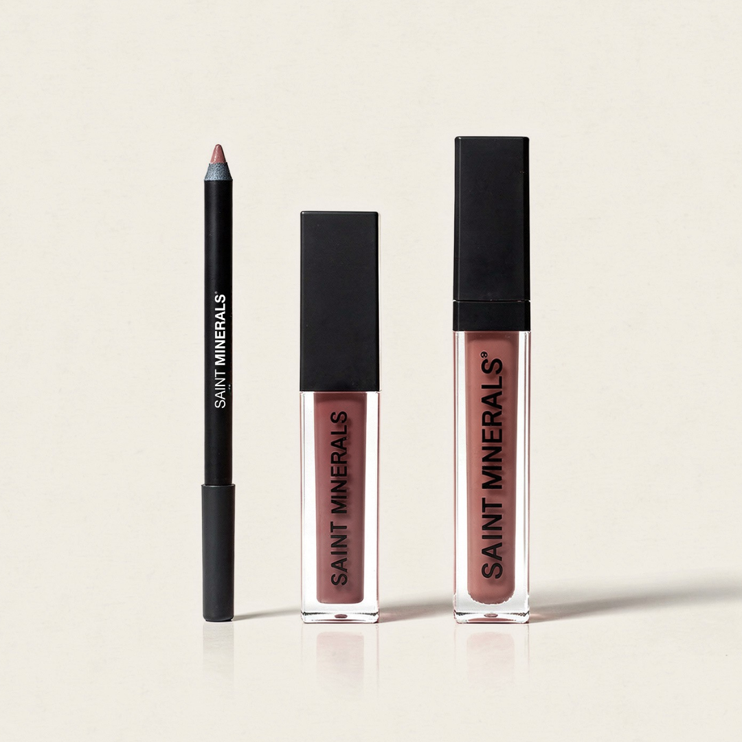 Saint Minerals Lip Trios (Free Lip Liner)